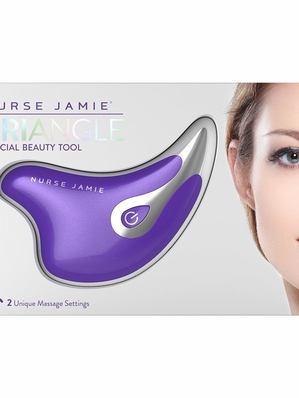 Purple Triangle Facial Beauty Tool